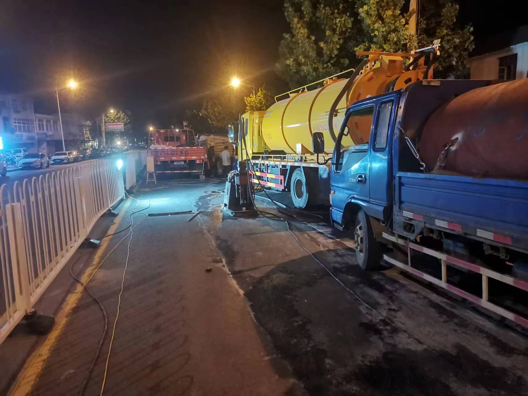 水满乡路面压密注浆